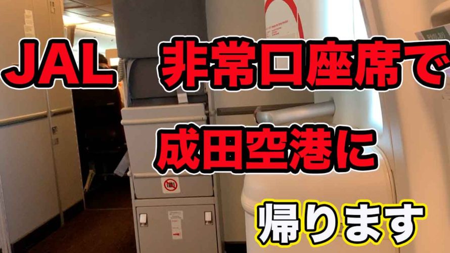 【JAL国際線非常口座席】シンガポール→成田空港の旅